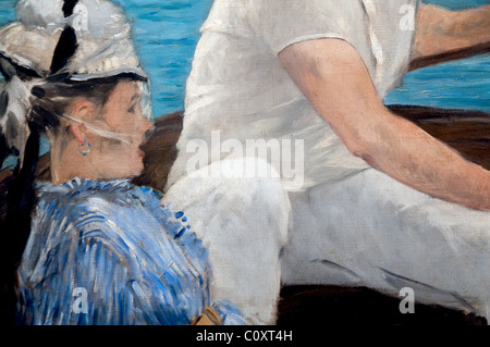 Detail: Bootfahren, 1874 von Édouard Manet, Stockfoto