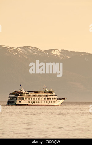Alaska. Spirit of Endeavour, Five Finger Islands, Frederick Sound, Inside Passage, Tongass National Forest, Südosten Alaskas. Stockfoto