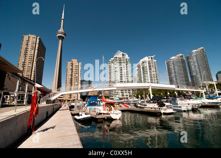 Blick auf Toronto vom Pier, Kanada Stockfoto