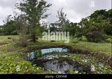 Der Pflichtverletzung von einer einst berühmten Hotel - Sam Lord Burg, Barbados, und die Luxus-Anlage, die von der Natur zurückerobert Stockfoto