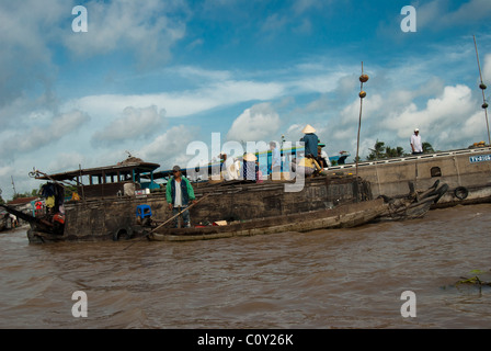 Cai Rang schwimmende Markt, Mekong-Delta, Vietnam Stockfoto