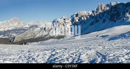 Atemberaubendes Panorama vom Passo Giau, Italienische Alpen Stockfoto