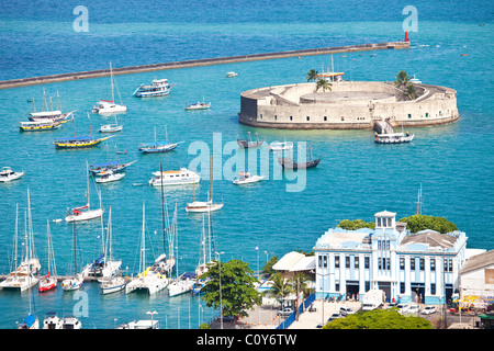 Forte São Marcelo, Salvador, Brasilien Stockfoto