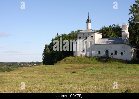 Russische alte Kirche St. Nikolaus im 17. Jahrhundert erbaut. Izborsk. Pskow. Russland Stockfoto