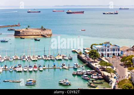 Forte de Nossa Senhora Do Populo e Sao Marcelo, Salvador, Brasilien Stockfoto