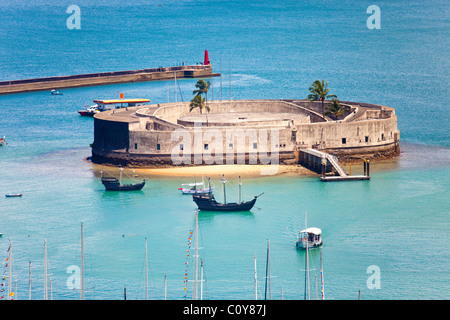 Forte São Marcelo, Salvador, Brasilien Stockfoto