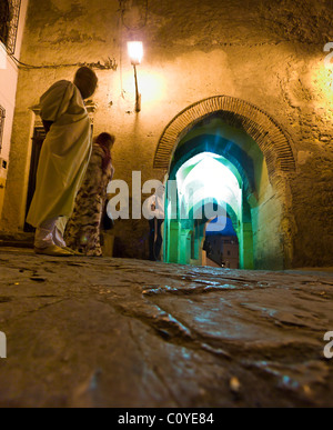 Typische Straße Szene Tanger Kasbah medina Stockfoto