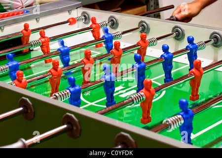 Tisch-Fußballspiel Alias foosball Stockfoto