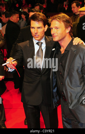 Tom Cruise, Thomas Kretschmann Europäische premiere von "Operation Walkre: Das Stauffenberg Attentat" ("Walküre") am Theater Stockfoto