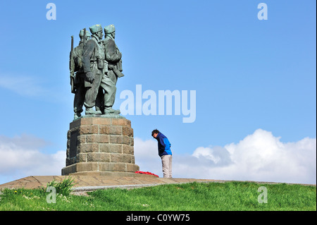 Kommando-Denkmal für die Kommandoeinheiten zu gedenken, die hier, während WW2, Spean Bridge, Highlands, Schottland, UK ausgebildet Stockfoto