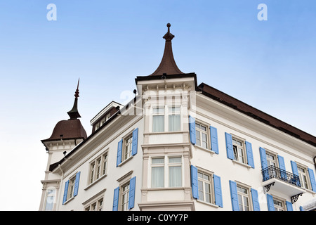 Grand Hotel Des Bains Kempinski, St. Moritz, Graubünden, Schweiz Stockfoto