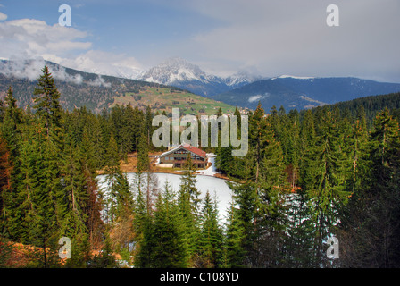 Wonderul Blick auf die Dolomiten in Italien Stockfoto