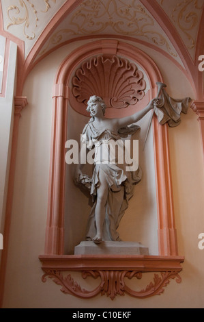 Österreich, Wachau Valley, Melk. 900 Jahre alte barocke Melk Abbey (aka Benediktinerstift). Innenraum. Stockfoto