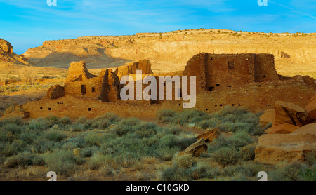 Pueblo Bonito im im Chaco Culture National Historical Park Stockfoto