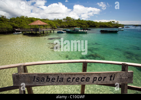 Hafen von Puerto Villamil - Isabela Island, Galapagos-Inseln, Ecuador Stockfoto