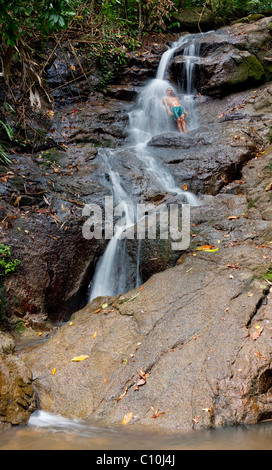 Wasserfall von Kathu, Phuket Island, Süd-Thailand, Thailand, Südostasien, Asien Stockfoto