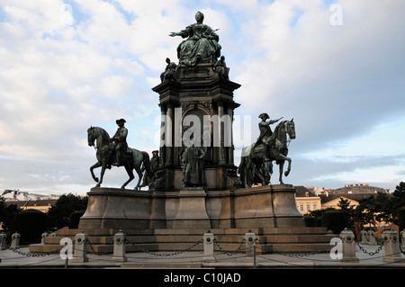 Kaiserin Maria Theresa, 1717-1780, Denkmal, Maria-Theresien-Platz-Platz, Wien, Austria, Europe Stockfoto