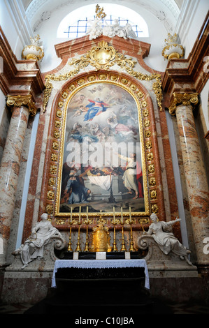 Detail, Seite Altar, Interieur, Karlskirche Kirche, erbaut 1716-1737, Wien, Austria, Europe Stockfoto