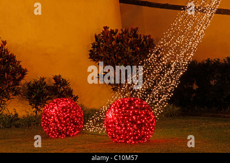 Weihnachtsdekoration, Zentrum von Funchal, Madeira, Portugal, Europa Stockfoto