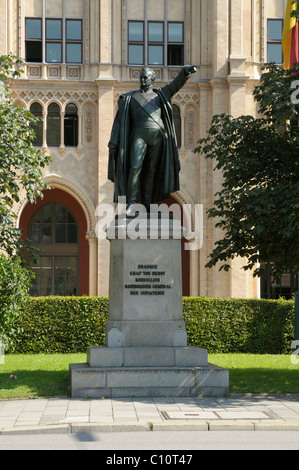 Denkmal für Erasmus Graf von Deroy, München, Bayern, Deutschland, Europa Stockfoto