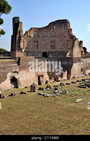 Stadion, Hippodrom mit des Kaisers Loge, Domus Augustana, Palatin, Rom, Latium, Italien, Europa Stockfoto