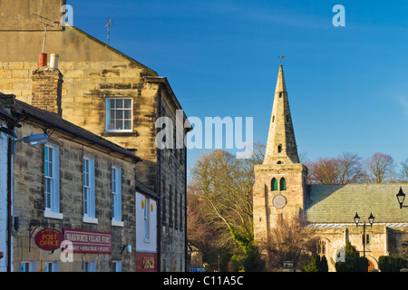 St.-Laurentius Kirche in Warkworth, Northumberland, England Stockfoto