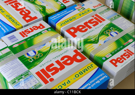 Produktion von Waschmittel von der Firma Henkel AG & Co. KGaA, Düsseldorf, Nordrhein-Westfalen, Deutschland, Europa Stockfoto