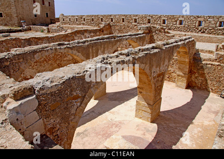 Haus der Ratsherr und Lagerhäuser, venezianische Fortezza, Festung, Schloss, Rethymnon, Rethymnon, Kreta, Griechenland, Europa Stockfoto