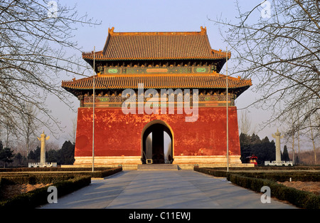 Halle der Seelen, Ming Gräber, Shisanling, China, Asien Stockfoto