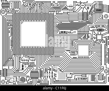 Tech Industrie Elektronik abstrakten Hintergrund Stockfoto