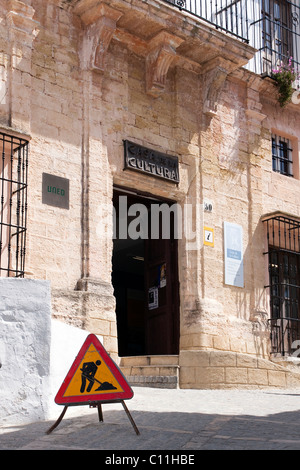 Haus der Kulturen der im Dorf Vejer, Andalusien, Spanien, Europa Stockfoto