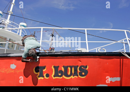 Boot, New Bedford Angeln Flotte, Massachusetts, Neuengland, USA Stockfoto