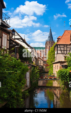 La Petite Venise, klein Venedig, Wissembourg, Naturpark Vosges du Nord, Vogesen, Elsass, Frankreich, Europa Stockfoto