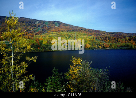 Herbst, Herbst Farben, Herbst Blätter, Mont Sainte-Anne Park, in der Nähe von Stadt von Sainte-Anne-de-Beaupre, Sainte-Anne-de-Beaupre, Québec, Kanada Stockfoto