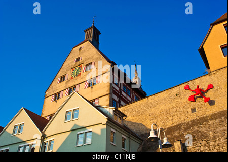 Rathaus, Besigheim, Neckartal, Baden-Württemberg, Deutschland, Europa Stockfoto