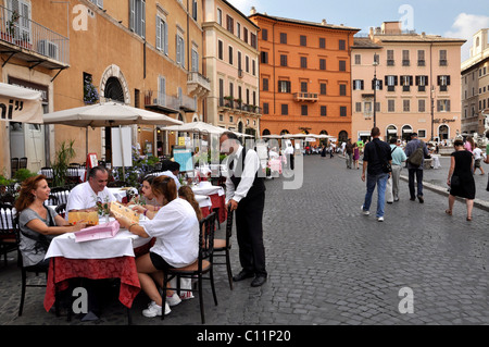 Restaurant, Ristorante, Piazza Navona Quadrat, Rom, Latium, Italien, Europa Stockfoto