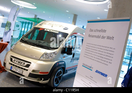 Das schnellste Wohnmobil der Welt von HYMER, CMT, Caravan Motor Touristik - Messe sterben Urlaubsmesse 2010, Stuttgart Stockfoto