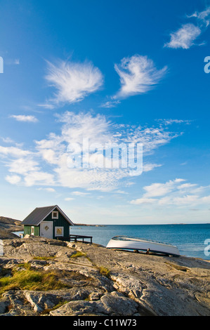 Holzhaus, Smoegen, West coast, Schweden, Skandinavien, Europa Stockfoto