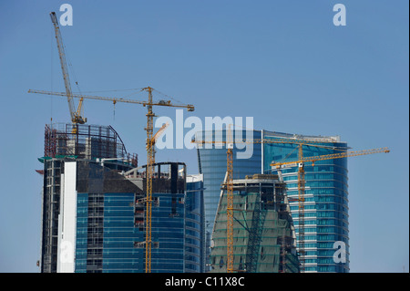 Bau-Boom in Asien, Nahost, Emirat Katar, Doha Stockfoto