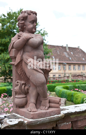 Bronnbach Abbey Kloster Garten, Main-Tauber-Kreis, Bronnbach, Hessen, Deutschland, Europa Stockfoto