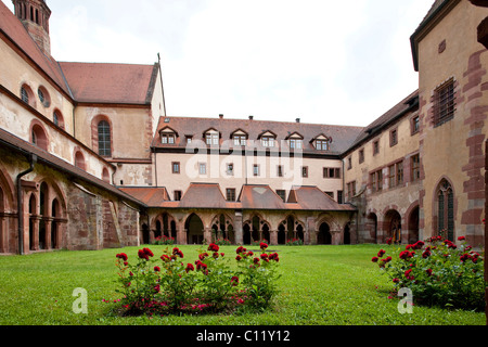 Bronnbach Abbey Kloster Garten, Main-Tauber-Kreis, Bronnbach, Hessen, Deutschland, Europa Stockfoto