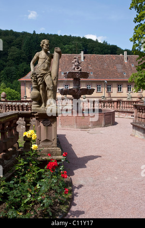 Bronnbach Abbey Kloster Garten, Main-Tauber-Kreis, Bronnbach, Hessen, Deutschland, Europa Stockfoto