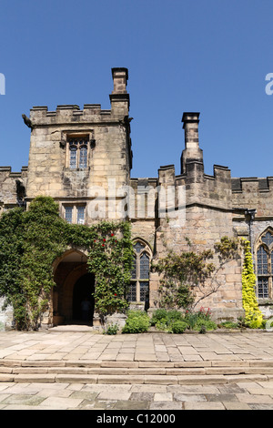 Mittelalterliche und Tudor Haus Haddon Hall Bakewell Derbyshire uk Stockfoto