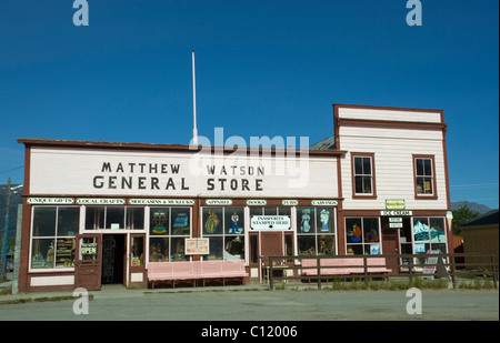 Historischen Matthew & Watson General Store, Carcross, Klondike Gold Rush, Chilkoot Trail, Chilkoot Pass, Yukon Territorium, Kanada Stockfoto