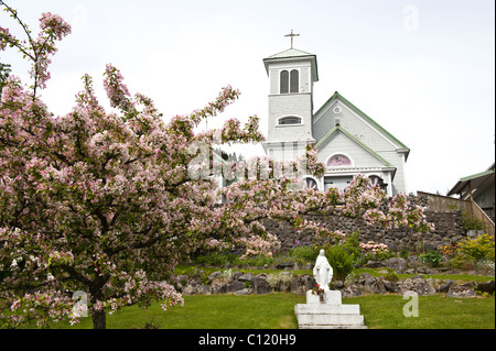 Alaska. St. Rose Familie des Glaubens römisch-katholische Kirche Wrangell, südöstlichen Alaska. Stockfoto