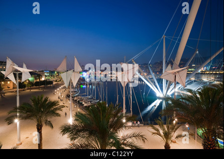 Porto Ragerra, Uferpromenade, Genova, Genua, Ligurien, Italien, Europa Stockfoto