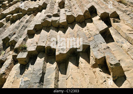 Riesige Basaltsäulen am Awan Schlucht in der Nähe von Garni, Canyon, Kotayk Region, Armenien, Asien Stockfoto