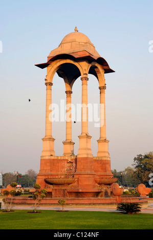 Pavillon in der Nähe von India Gate, Neu-Delhi, Delhi, Uttar Pradesh, Nordindien, Indien, Südasien, Asien Stockfoto