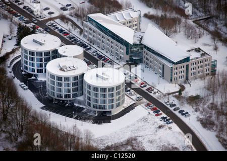 Luftaufnahme, FEZ, Universitaet Witten-Herdecke Privatuniversität im Großraum Schnee, Witten, Ruhrgebiet, Nordrhein-Westfalen Stockfoto