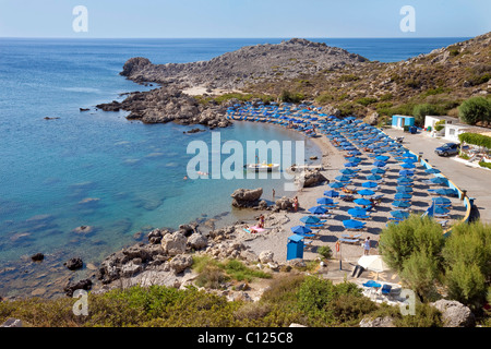 Ladiko Bay, Ostküste, Insel Rhodos, Griechenland, Südeuropa, Europa Stockfoto